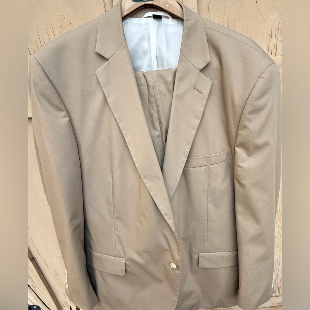 Men's Tan Blazer and pants